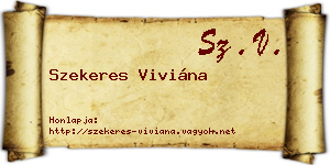 Szekeres Viviána névjegykártya