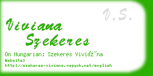 viviana szekeres business card